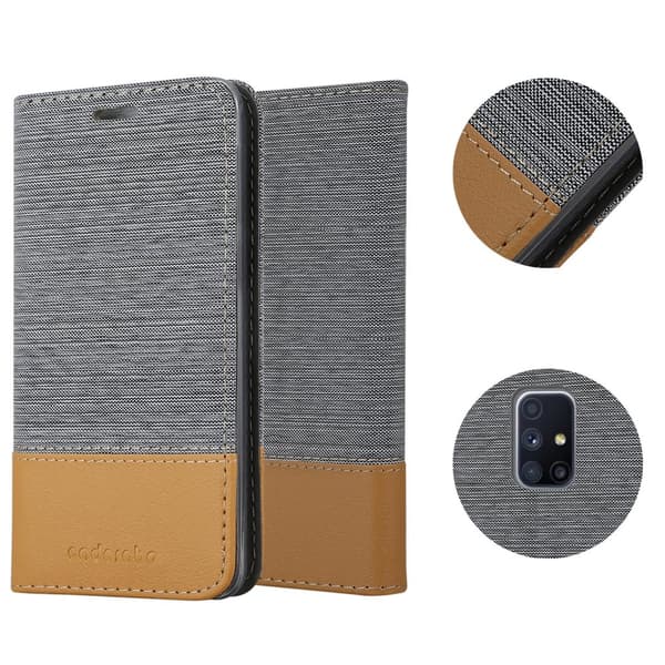 Samsung Galaxy M51 Skal Plånboksfodral med magnetisk stängning, ståfunktion och kortficka
