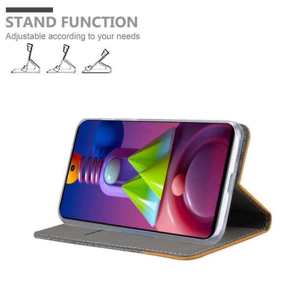 Samsung Galaxy M51 Skal Plånboksfodral med magnetisk stängning, ståfunktion och kortficka