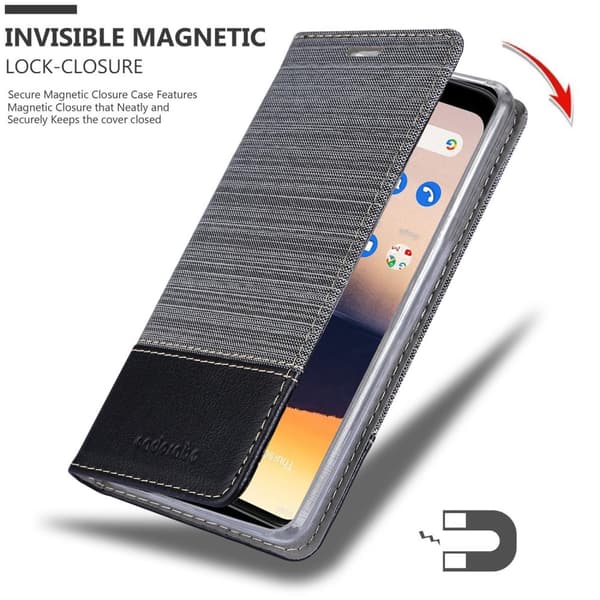Nokia 2.3 Skal Plånboksfodral med magnetisk stängning, ståfunktion och kortficka