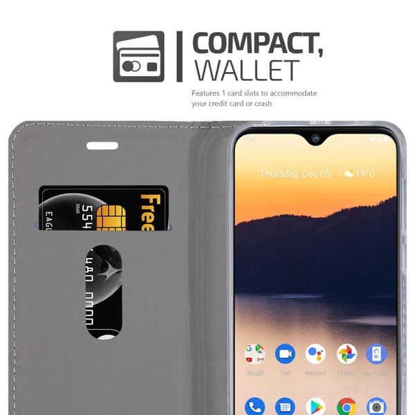 Nokia 2.3 Skal Plånboksfodral med magnetisk stängning, ståfunktion och kortficka