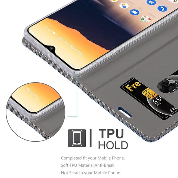 Nokia 2.3 Skal Plånboksfodral med magnetisk stängning, ståfunktion och kortficka