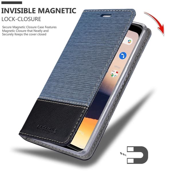 Nokia 2.3 Skal Plånboksfodral med magnetisk stängning, ståfunktion och kortficka