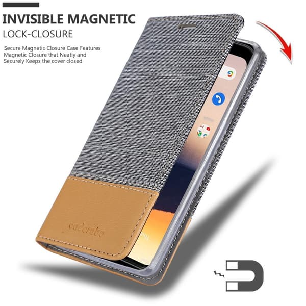 Nokia 2.3 Skal Plånboksfodral med magnetisk stängning, ståfunktion och kortficka