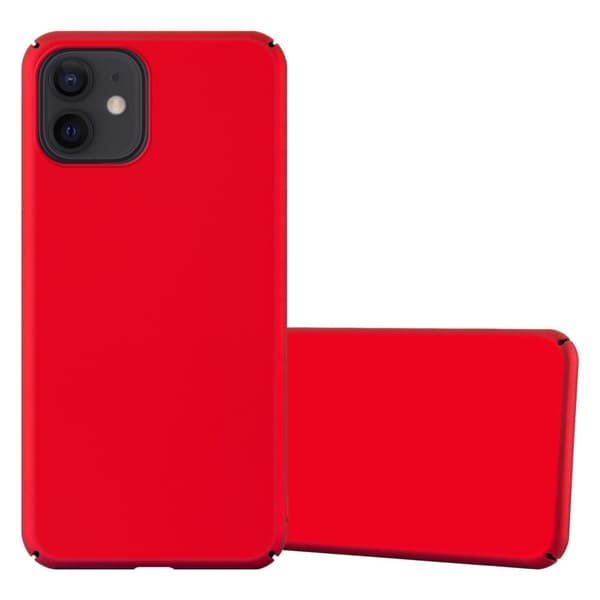 Apple iPhone 12 PRO MAX Suojakuori Hard Case Suojakotelo metallin näköinen suojus naarmuja ja iskuja vastaan METALLIN PUNAINEN