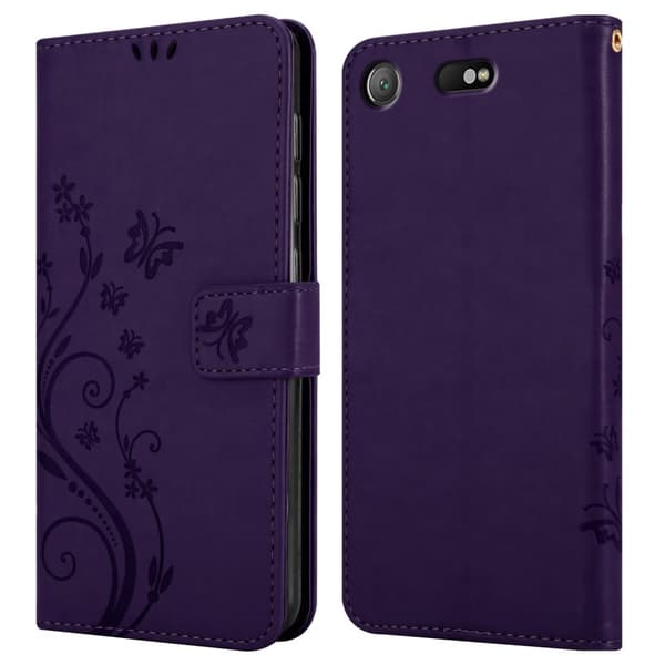 Sony Xperia XZ1 COMPACT Pungetui Cover Blomster ()