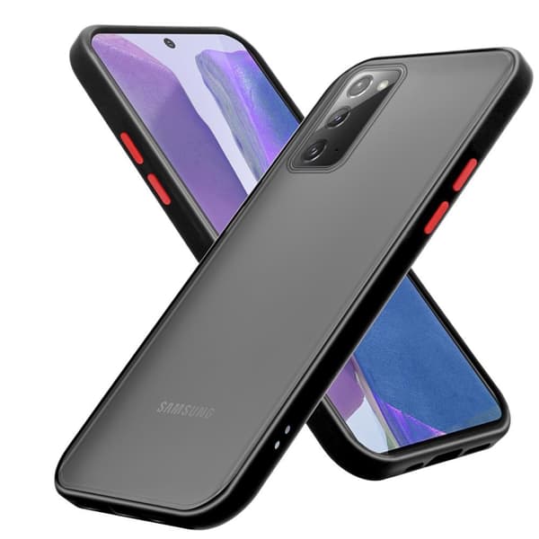 Deksel for Samsung Galaxy NOTE 20 med TPU-silikon på innsiden og matt plast på baksiden