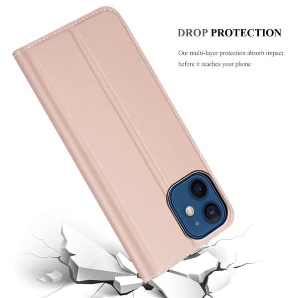 Apple iPhone 12 MINI Suojakotelo Suojakuori Lompakkokotelo Matkapuhelinkotelo jossa magneettisuljenta, jalusta-toiminto ja korttitasku