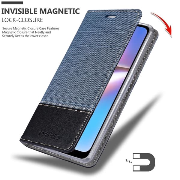 Deksel til Samsung Galaxy A10s / M01s Lommebokdeksel med magnetisk lukking, stativfunksjon og kortlomme