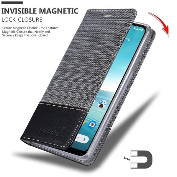 Nokia 3.4 Skal Plånboksfodral med magnetisk stängning, ståfunktion och kortficka