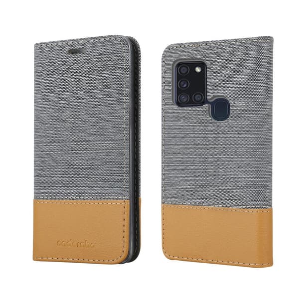 Deksel til Samsung Galaxy A21s Lommebokdeksel med magnetisk lukking, stativfunksjon og kortlomme