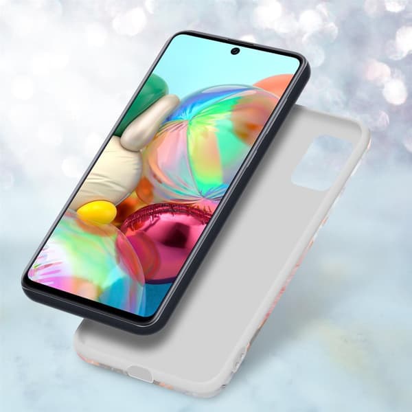 Lommebokdeksel til Samsung Galaxy A51 5G Deksel av TPU-silikon med mosaikkmønster