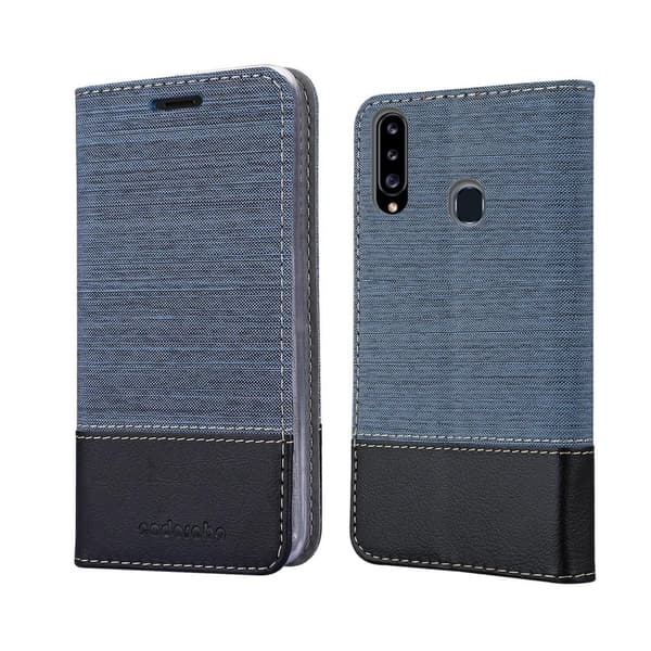 Samsung Galaxy A20s Suojakotelo Suojakuori Lompakkokotelo Matkapuhelinkotelo jossa magneettisuljenta, jalusta-toiminto ja korttitasku