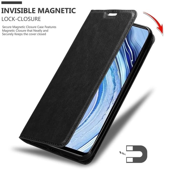 Lommebokdeksel til Xiaomi RedMi NOTE 9 PRO / NOTE 9S Deksel med magnetisk lukking, stativfunksjon og kortlomme