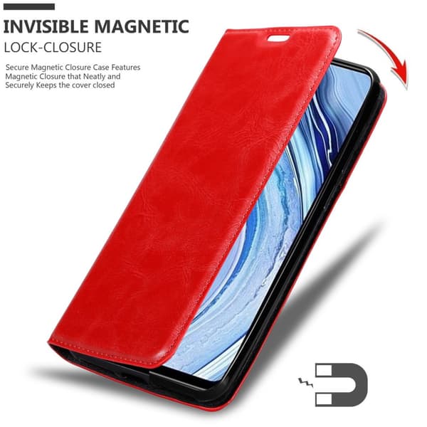 Lommebokdeksel til Xiaomi RedMi NOTE 9 PRO / NOTE 9S Deksel med magnetisk lukking, stativfunksjon og kortlomme
