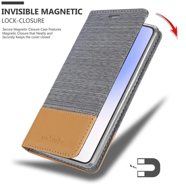 Deksel til Google PIXEL 5 XL Lommebokdeksel med magnetisk lukking, stativfunksjon og kortlomme