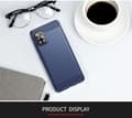 Pikkukuva 7 / 7: Samsung Galaxy A51 4G / M40s Suojakuori Suojakotelo joustavasta TPU-silikonista ruostumattoman teräksen ja hiilikuidun näköisenä