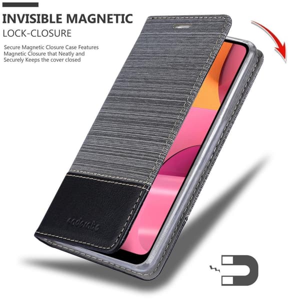 Deksel til Samsung Galaxy A20 / A30 / M10s Lommebokdeksel med magnetisk lukking, stativfunksjon og kortlomme