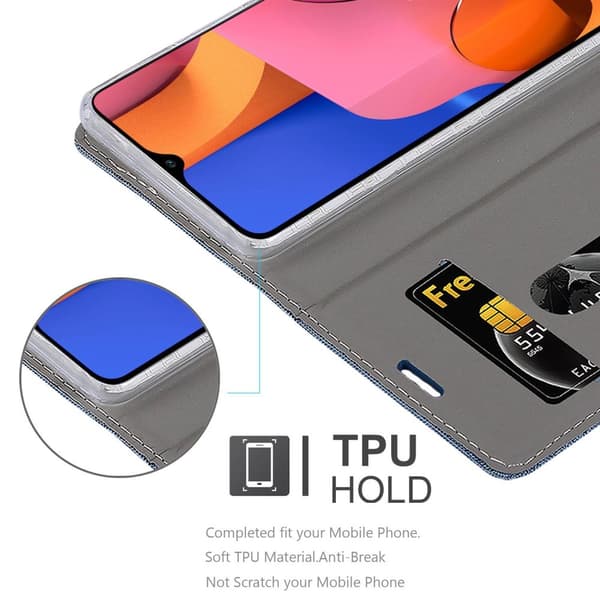 Deksel til Samsung Galaxy A20 / A30 / M10s Lommebokdeksel med magnetisk lukking, stativfunksjon og kortlomme
