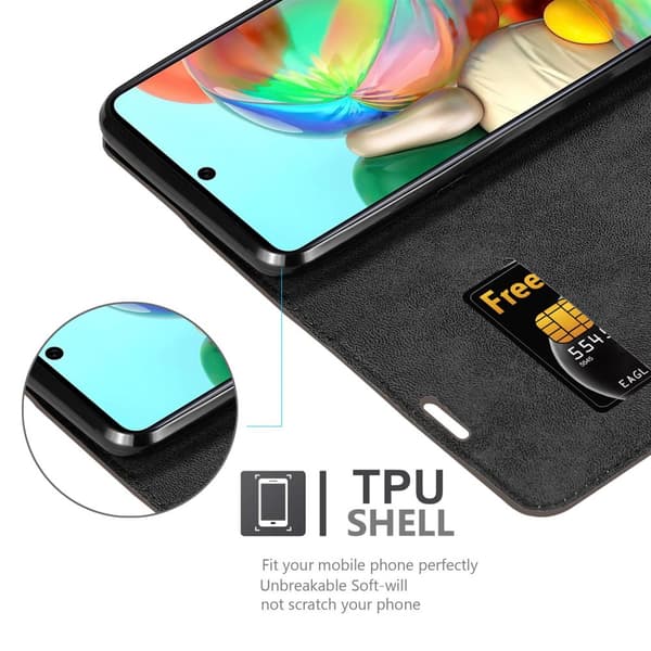 Samsung Galaxy A72 4G / 5G Suojakotelo Suojakuori Lompakkokotelo Matkapuhelinkotelo jossa magneettisuljenta, jalusta-toiminto ja korttitasku