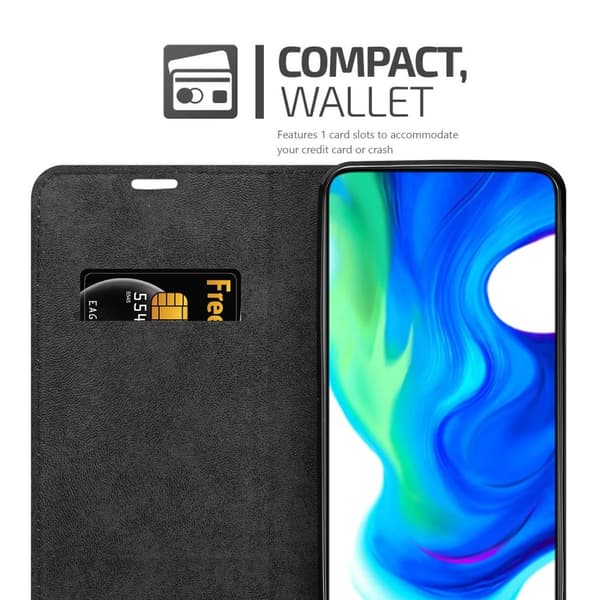 Lommebokdeksel til Xiaomi POCO F2 PRO Deksel med magnetisk lukking, stativfunksjon og kortlomme