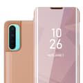 Miniatyrbilde 1 av 7: Etui for OnePlus Nord Deksel Clear View Mirror Beskyttelsesetui med stativfunksjon 360 graders beskyttelse