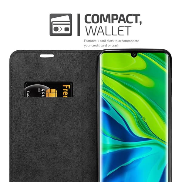 Xiaomi Mi NOTE 10 Suojakotelo Suojakuori Lompakkokotelo Matkapuhelinkotelo jossa magneettisuljenta, jalusta-toiminto ja korttitasku