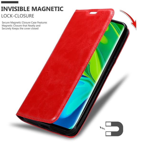 Xiaomi Mi NOTE 10 Suojakotelo Suojakuori Lompakkokotelo Matkapuhelinkotelo jossa magneettisuljenta, jalusta-toiminto ja korttitasku