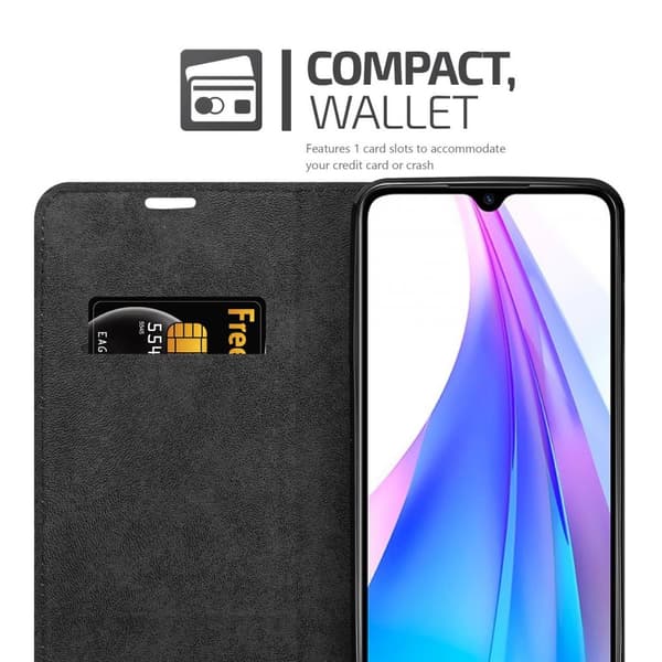 Xiaomi RedMi NOTE 8T Fodral Skal Plånboksfodral Case med magnetisk stängning, ståfunktion och kortficka