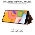 Miniatyrbild 5 av 7: Samsung Galaxy A01 Skal Plånboksfodral Clear View Mirror Skyddsomslag med standfunktion 360 graders skydd