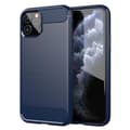 Miniatyrbilde 1 av 7: Deksel til iPhone 11 PRO Beskyttelsesdeksel av fleksibelt TPU-silikon i rustfritt stål-karbonfiberutseende