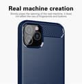 Pikkukuva 6 / 11: Apple iPhone 11 PRO Suojakuori Suojakotelo joustavasta TPU-silikonista ruostumattoman teräksen ja hiilikuidun näköisenä