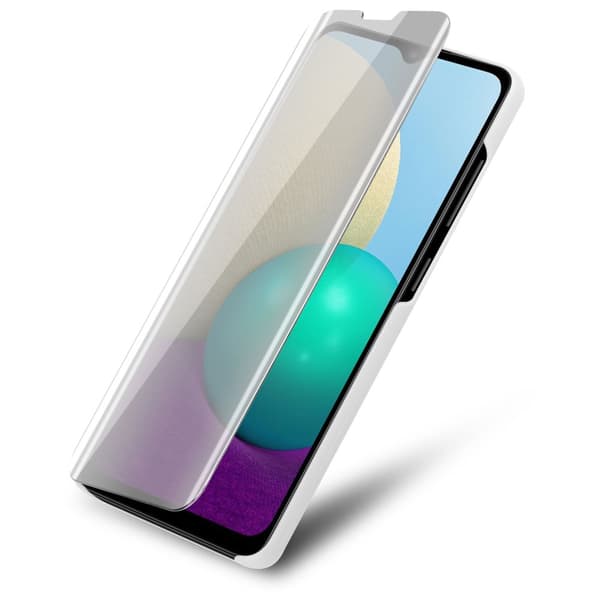 Samsung Galaxy A02 / M02 Skal Plånboksfodral Clear View Mirror Skyddsomslag med standfunktion 360 graders skydd