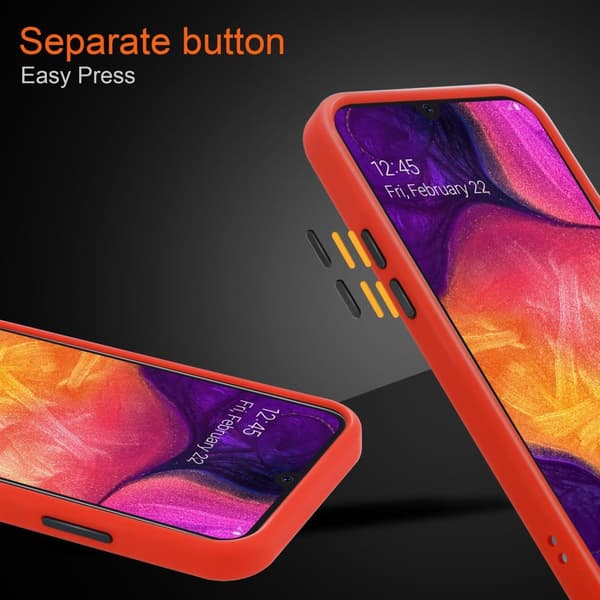 Deksel for Samsung Galaxy A70 / A70s med TPU-silikon på innsiden og matt plast på baksiden