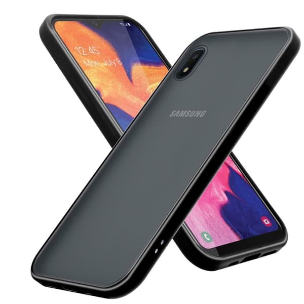 Skal /Mobilskall för Samsung Galaxy A10e / A20e Fodral Mobilskydd med TPU-silikon på insidan och matt plast på baksidan Matt Svart
