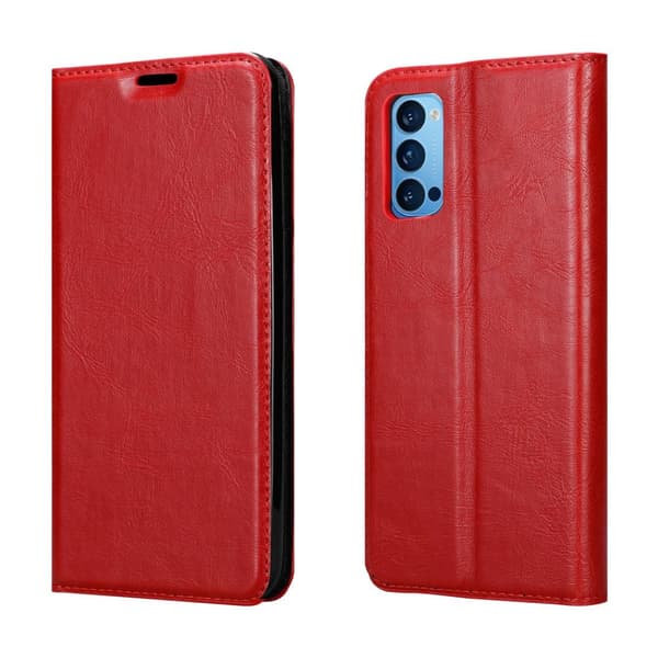 Oppo Reno4 Suojakotelo Suojakuori Lompakkokotelo Matkapuhelinkotelo jossa magneettisuljenta, jalusta-toiminto ja korttitasku