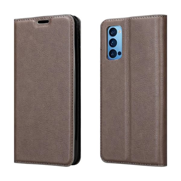 Oppo Reno4 Suojakotelo Suojakuori Lompakkokotelo Matkapuhelinkotelo jossa magneettisuljenta, jalusta-toiminto ja korttitasku