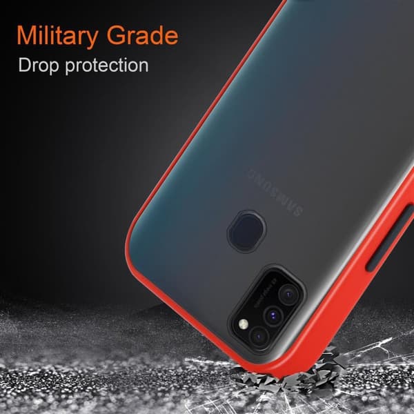 Skal /Mobilskall för Samsung Galaxy M21 / M30s Fodral Mobilskydd med TPU-silikon på insidan och matt plast på baksidan