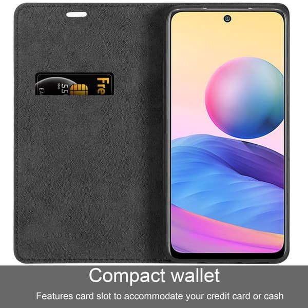 Xiaomi RedMi NOTE 10 PRO Fodral Skal Plånboksfodral Case med magnetisk stängning, ståfunktion och kortficka