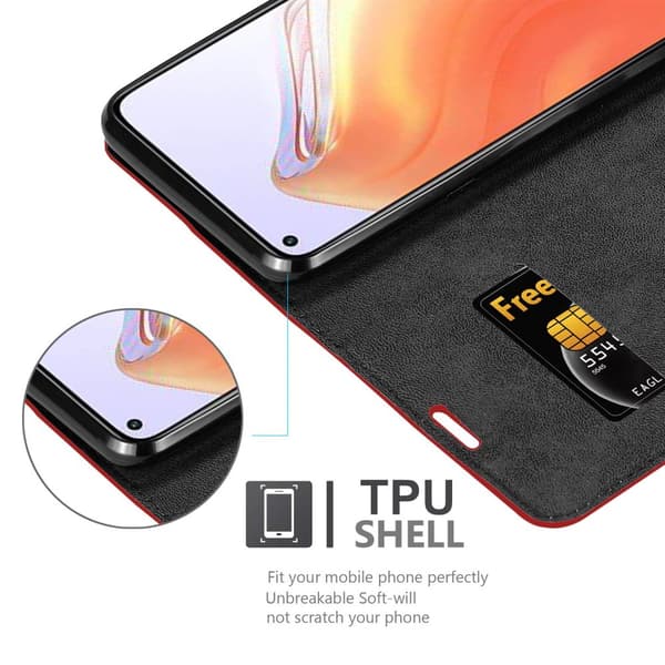 Lommebokdeksel til Xiaomi Mi 10T / Mi 10T PRO Deksel med magnetisk lukking, stativfunksjon og kortlomme