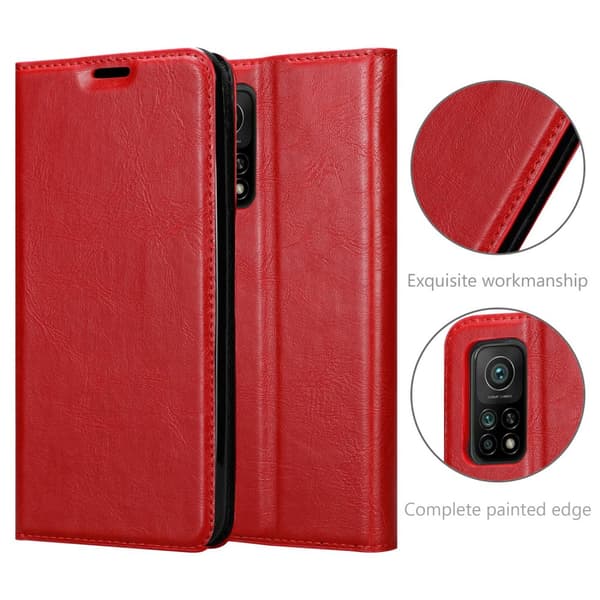 Xiaomi Mi 10T / Mi 10T PRO Suojakotelo Suojakuori Lompakkokotelo Matkapuhelinkotelo jossa magneettisuljenta, jalusta-toiminto ja korttitasku