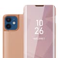 Miniatyrbild 1 av 7: iPhone 12 / 12 PRO Skal Plånboksfodral Clear View Mirror Skyddsomslag med standfunktion 360 graders skydd