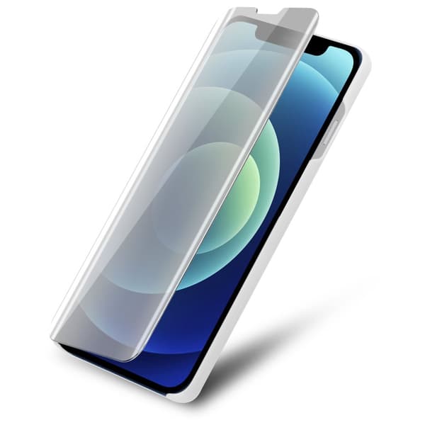 iPhone 12 / 12 PRO Skal Plånboksfodral Clear View Mirror Skyddsomslag med standfunktion 360 graders skydd