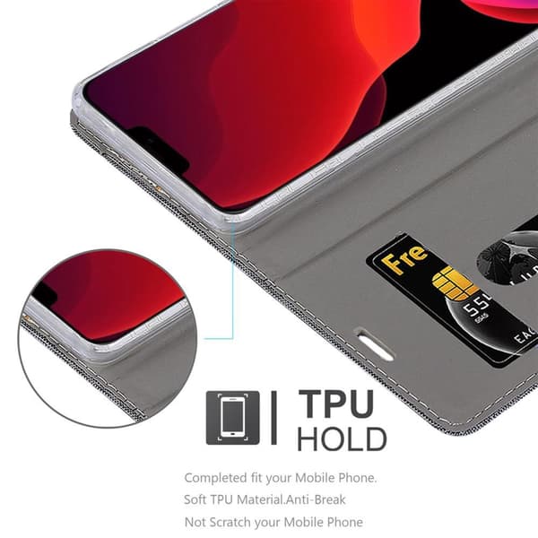 Deksel til iPhone 12 PRO MAX Lommebokdeksel med magnetisk lukking, stativfunksjon og kortlomme