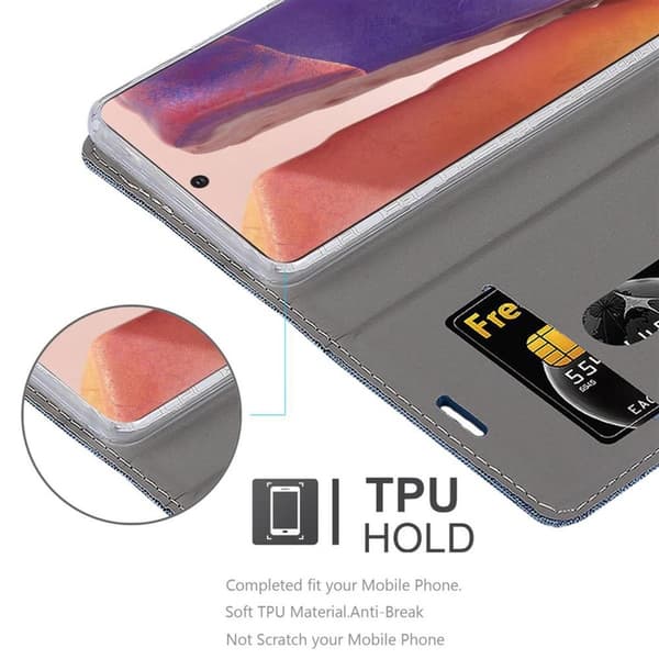 Samsung Galaxy NOTE 20 Skal Plånboksfodral med magnetisk stängning, ståfunktion och kortficka