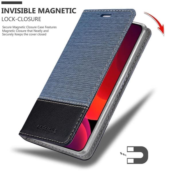 iPhone 12 MINI Skal Plånboksfodral med magnetisk stängning, ståfunktion och kortficka