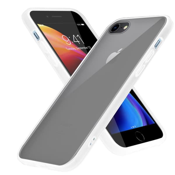 Apple iPhone 6 / 6S / 7 / 7S / 8 / SE 2020 Suojakuori Suojakotelo Hybrid jossa on TPU-silikoni sisäpuolella ja matta muovinen takapuoli
