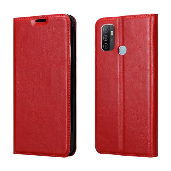 Oppo A53 Fodral Skal Plånboksfodral Case med magnetisk stängning, ståfunktion och kortficka