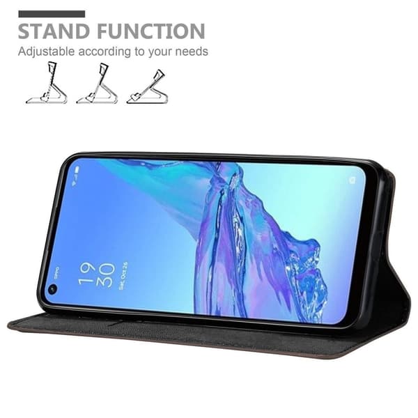 Oppo A53 Suojakotelo Suojakuori Lompakkokotelo Matkapuhelinkotelo jossa magneettisuljenta, jalusta-toiminto ja korttitasku