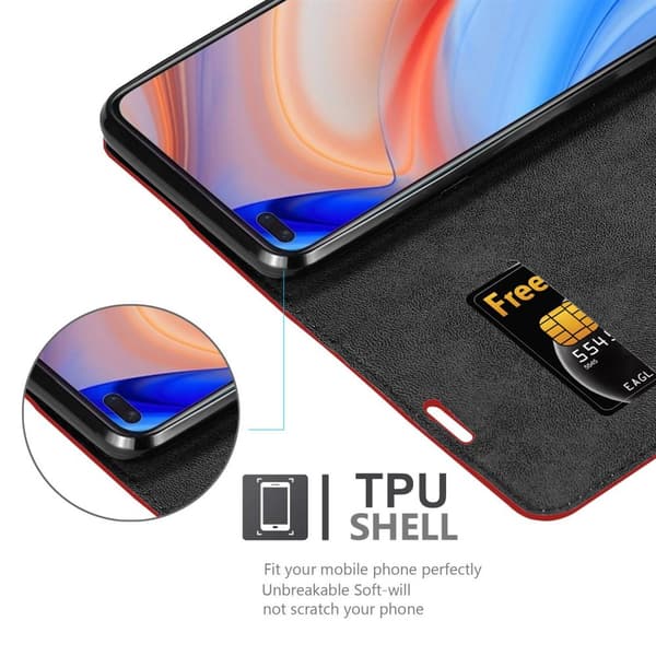 Oppo Reno4 PRO Suojakotelo Suojakuori Lompakkokotelo Matkapuhelinkotelo jossa magneettisuljenta, jalusta-toiminto ja korttitasku