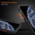 Pikkukuva 6 / 8: Apple iPhone 11 PRO Suojakuori Suojakotelo Hybrid jossa on TPU-silikoni sisäpuolella ja matta muovinen takapuoli